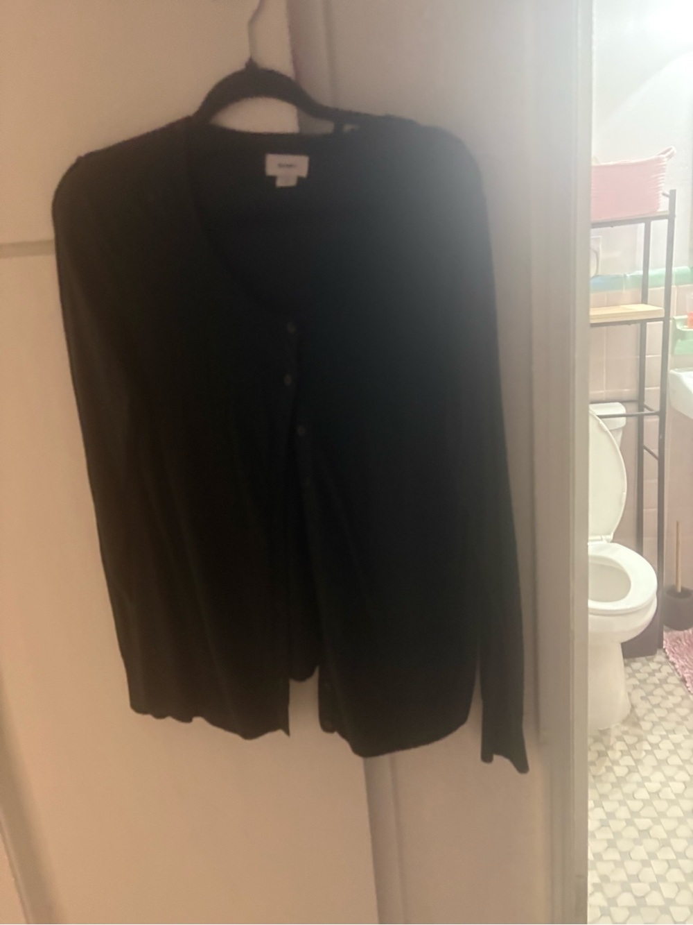 Dark green Button-Front Lightweight Cardigan - Picture 2 of 2